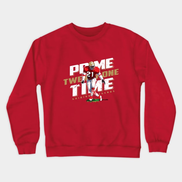 Deion Sanders prime time tee t-shirt Crewneck Sweatshirt by goderslim